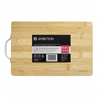 Доска кухонная Ambition PALOMA бамбук 30x20х1,5 см