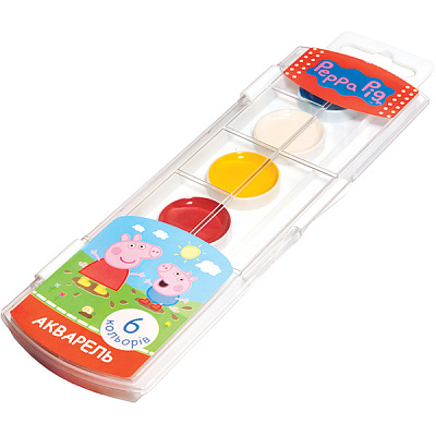 Акварель медові Peppa Pig 6 кольорів 118335 Peppa Pig