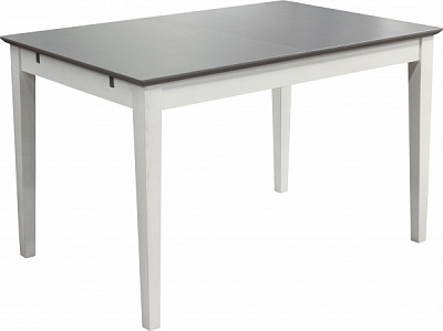 Стол Торино 1200(1600)х800 мм массив ясеня/белый 