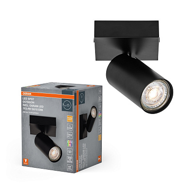 Спот Osram Octagon 1x3,4 Вт GU10 черный