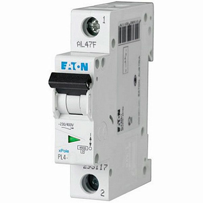 Автоматический выключатель Eaton PL4-C16/1 16А