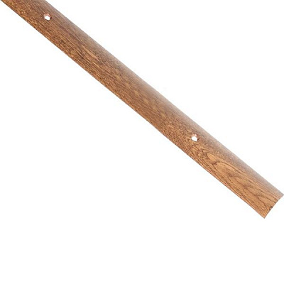 Порожек алюминиевый декорированный Braz Line гладкий с отверстиями 30x2700 мм дуб испанский 