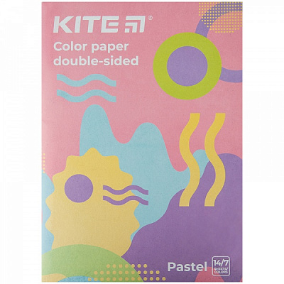 Бумага цветная KITE Pastel двухстронний А4 K22-427