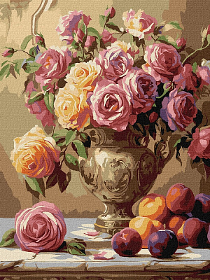 Картина за номерами Різнокольорові троянди ©sophiia_іllustrations Ideyka