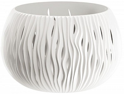 Горшок пластиковый Prosperplast Sandy Bowl Basic круглый 9л белый (24459-449) 