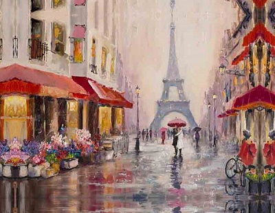 Репродукция Paris Street 60x80 см RozenfeldArt 