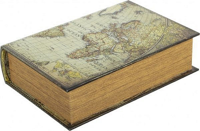 Шкатулка-книга Карта мира 19х7х27 см
