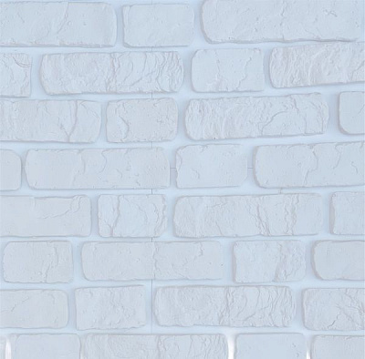 Плитка гипсовая прямая Gipsanit Kantri белая 0,6 кв.м 