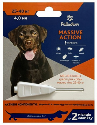 Краплі Palladium Massive Action вага 25-40 кг
