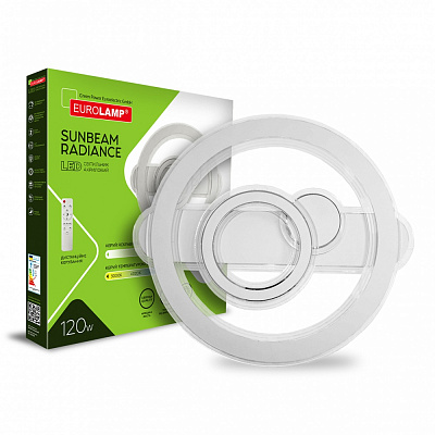 Світильник стельовий Eurolamp Sunbeam Radiance 120 Вт білий LED-ALR-120W-T31
