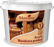 Декоративное и защитное средство для древесины Maxima акриловое тиковое дерево глянец 2,5 л