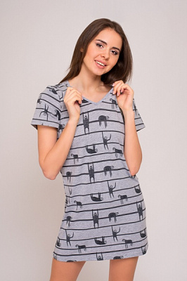 Сукня домашня жіноча Vivioji PL-20-4 12314 р.XL сірий