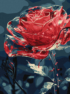 Картина за номерами Кришталева квітка ©art_selena_ua 30х40 см Ideyka