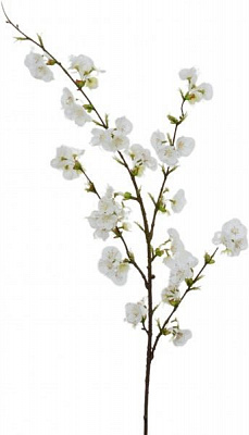 Квіткова композиція гілка штучна Вишневий цвіт кремова 27044T
