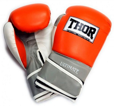 Боксерские перчатки Excalibur 551-04 SS19 10oz красный с серым