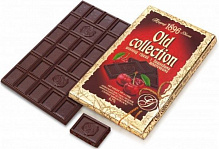 Шоколад Old Collection гіркий з вишневими шматочками 200 г