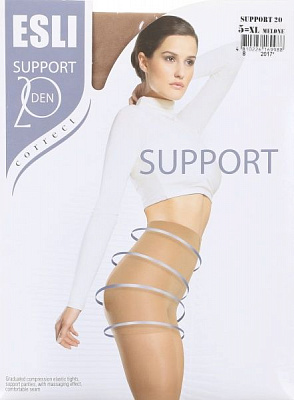 Колготки жіночі ESLI Support Support 20 den melone р. 5 бежевий