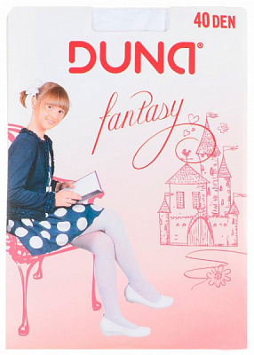 Колготки для девочек Duna Fantasy 40 den 4В 145 р.140 белый 