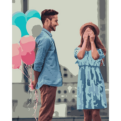 Картина за номерами Приємний сюрприз 954026 40x50 см Santi