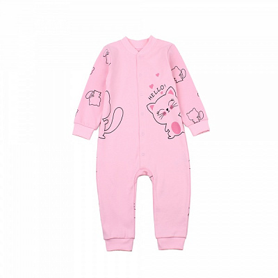 Комбинезон ясельный для девочки Фламинго р.80 розовый 427-015 