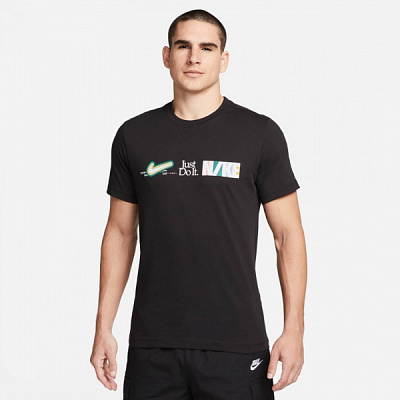 Футболка Nike M NSW TEE NEW DNA LBR FB9774-010 р.S чорний