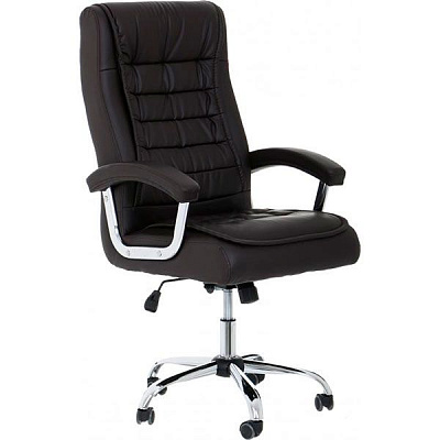 Кресло офисное Доха темно-коричневое