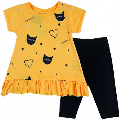 Комплект Mini Citlenbir 9162 Meow р.92 желтый 