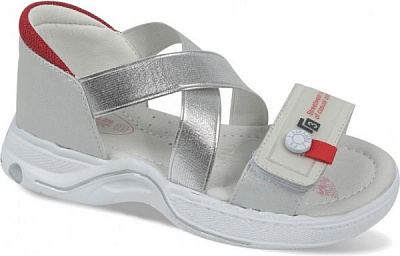 Сандалии для девочки ТОМ.М р.31 серебряный 9084D 