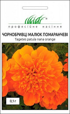 Семена Професійне насіння бархатцы Малыш оранжевые 0,1 г