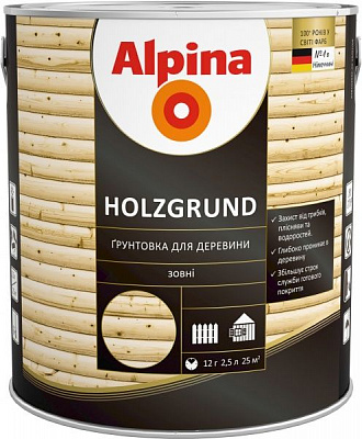 Ґрунт Alpina Holzgrund прозорий 0,75 л