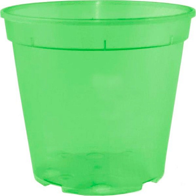 Горшок дренажный Алеана круглый 1,7л салатовый прозрачный (114077) 