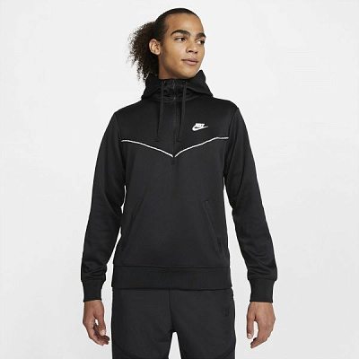 Джемпер Nike NSW REPEAT PK HZ HOODIE DD3773-010 р. 2XL черный