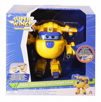Іграшка-трансформер Super Wings Supercharge Lights&Sounds Donnie Донні світло звук EU740432