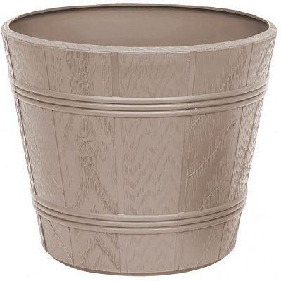 Горшок пластиковый Elsa Дерево Эльба-6 круглый 25л серый 