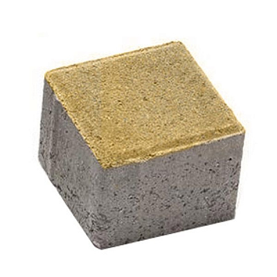 Плитка тротуарна Бруківка 100x100x60 мм сахара