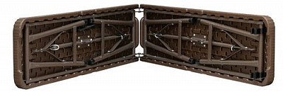 Лавка раскладная Time Eco ТЕ-1815 коричневая 1,83 м 