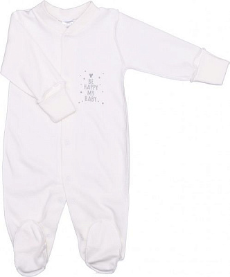 Комбінезон унісекс Bambinelli Be Happy Кмб304-2 р.62 молочний