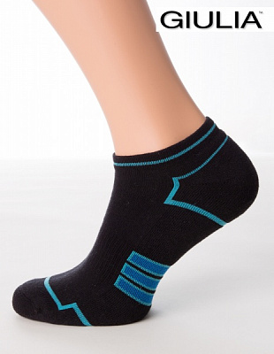 Носки мужские Giulia MS SPORT-05 р.43-46 черный с бирюзовым