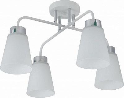 Люстра стельова Sensio Jupiter 4x40 Вт E27 білий ALG-07539/4