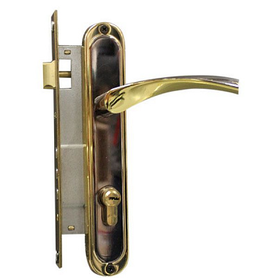 Ручка на планке Bruno Bravo 945-3 RB BRB Security черный никель/золото