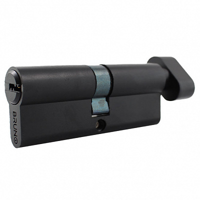 Цилиндр Bruno 40x40 ключ-вороток 80 мм черный