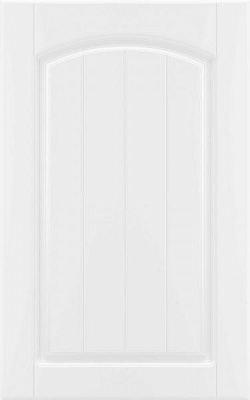 Фасад для кухни Грейд-Плюс Прованс белый гладкий №383 713x446 правый