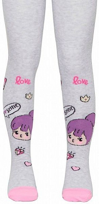 Колготки дитячі Conte-Kids TIP-TOP 514 р.92-98 світло-сірий