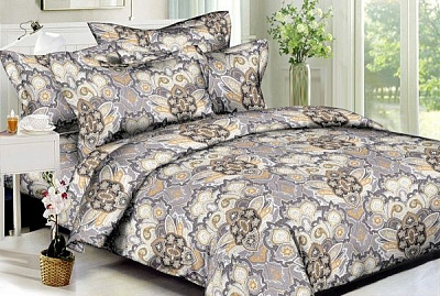 Комплект постільної білизни 1,5 темно-сірий