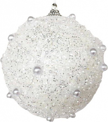 Шар пенопластовый Shunda Ажурная 10 см SDA18310W кремовый