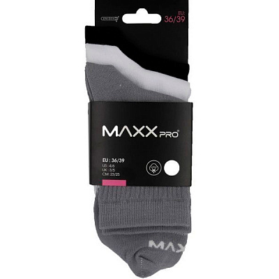 Шкарпетки MaxxPro 1666 3 пари чорно-сіро-білий р.36-39
