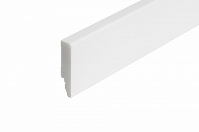 Плінтус Dardan Intense білий сатин 2440x60x14 мм