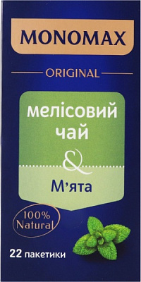 Чай Мономах Мелисса и мята в индивидуальных конвертах (22x1,5 г) 22 шт. 