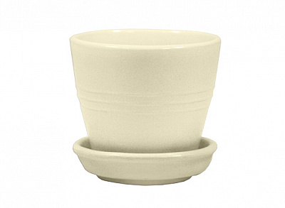 Горшок керамический Ориана-Запорожкерамика Ведро круглый 0,25 л бежевый (009-5-073)