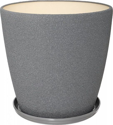 Горшок Ориана-Запорожкерамика Грация №0 шелк круглый 30л металлик (056-0-055) 